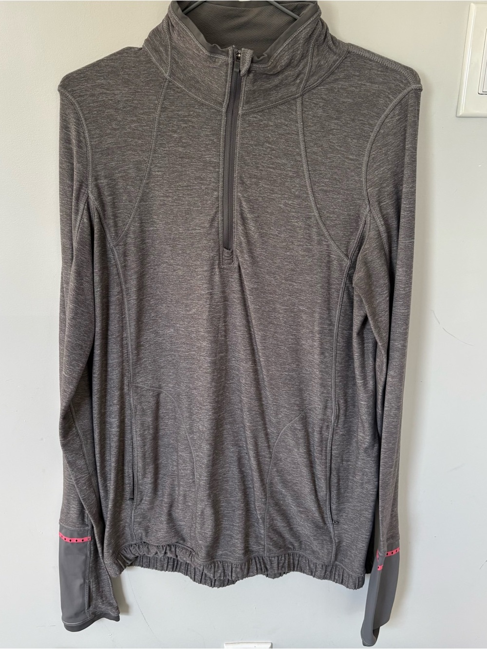 Lululemon Half-Zip Active Pullover Heathered Grey Size 8